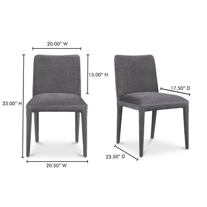 Calla Dining Chair Dark Grey - Set Of Two