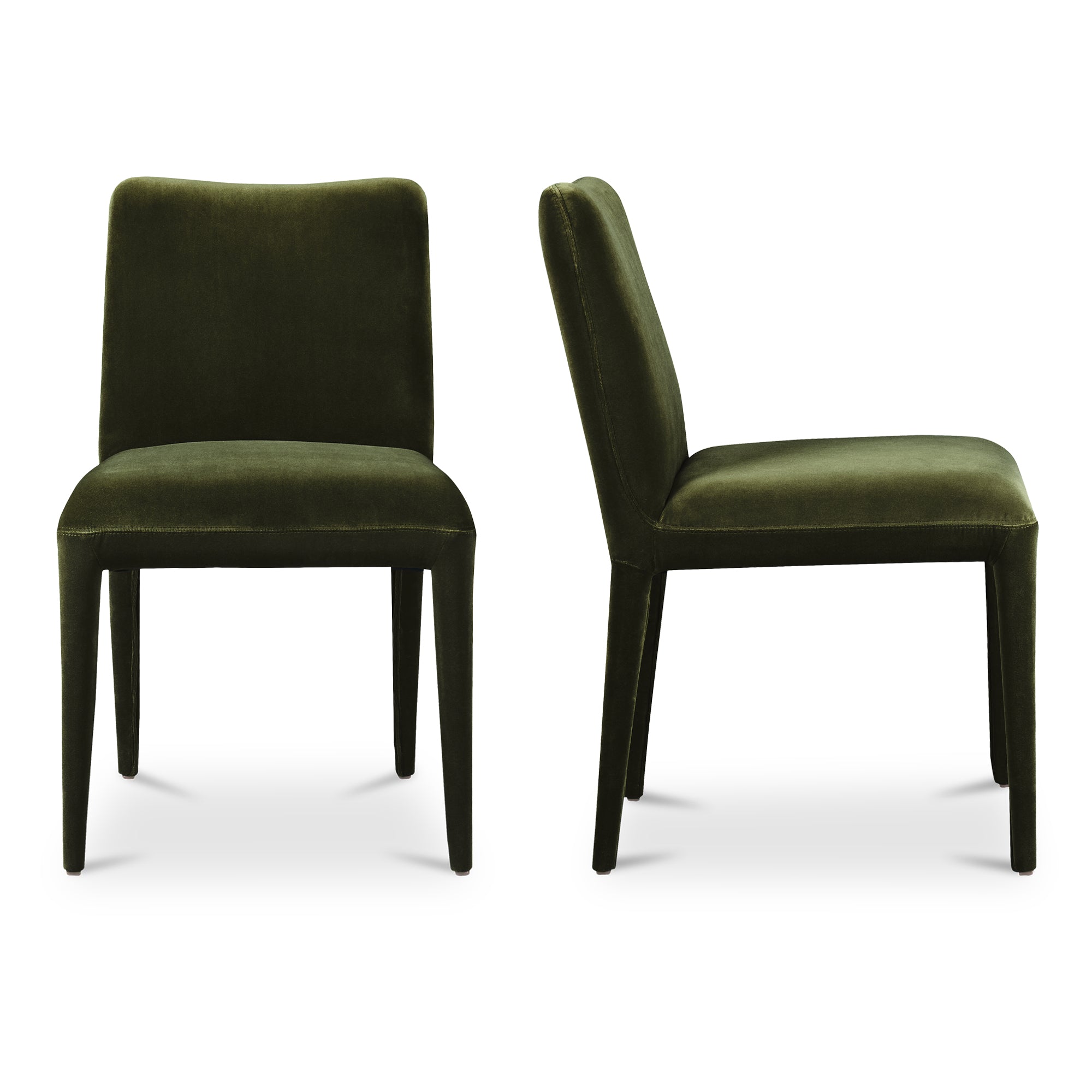Calla Dining Chair Green Velvet   Set Of Two | Green