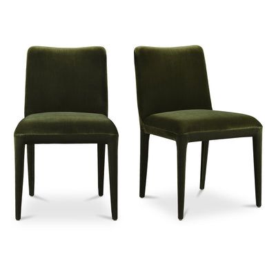 Calla Dining Chair Green Velvet - Set Of Two by Moe's Home