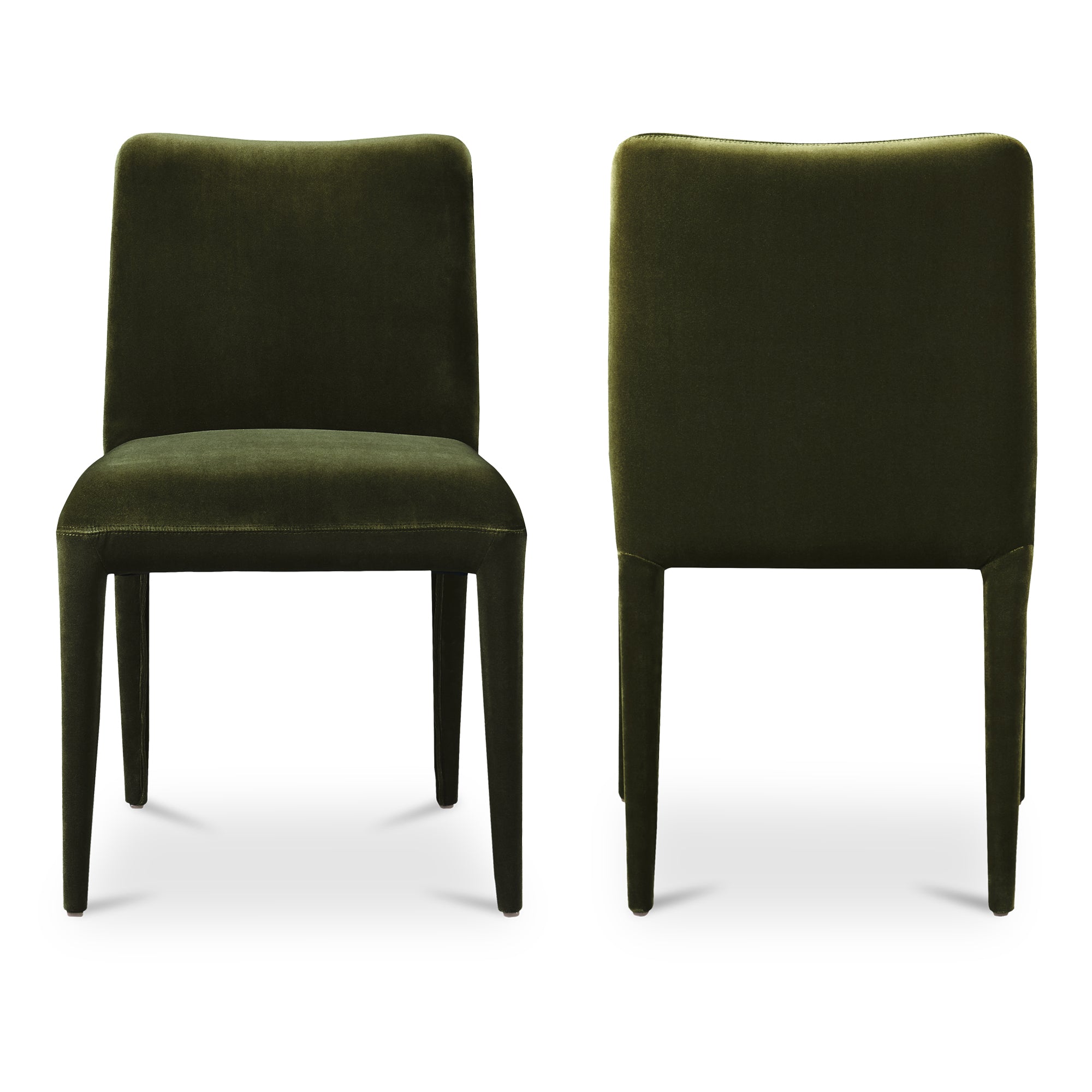 Calla Dining Chair Green Velvet - Set Of Two