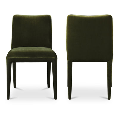 Calla Dining Chair Green Velvet - Set Of Two by Moe's Home