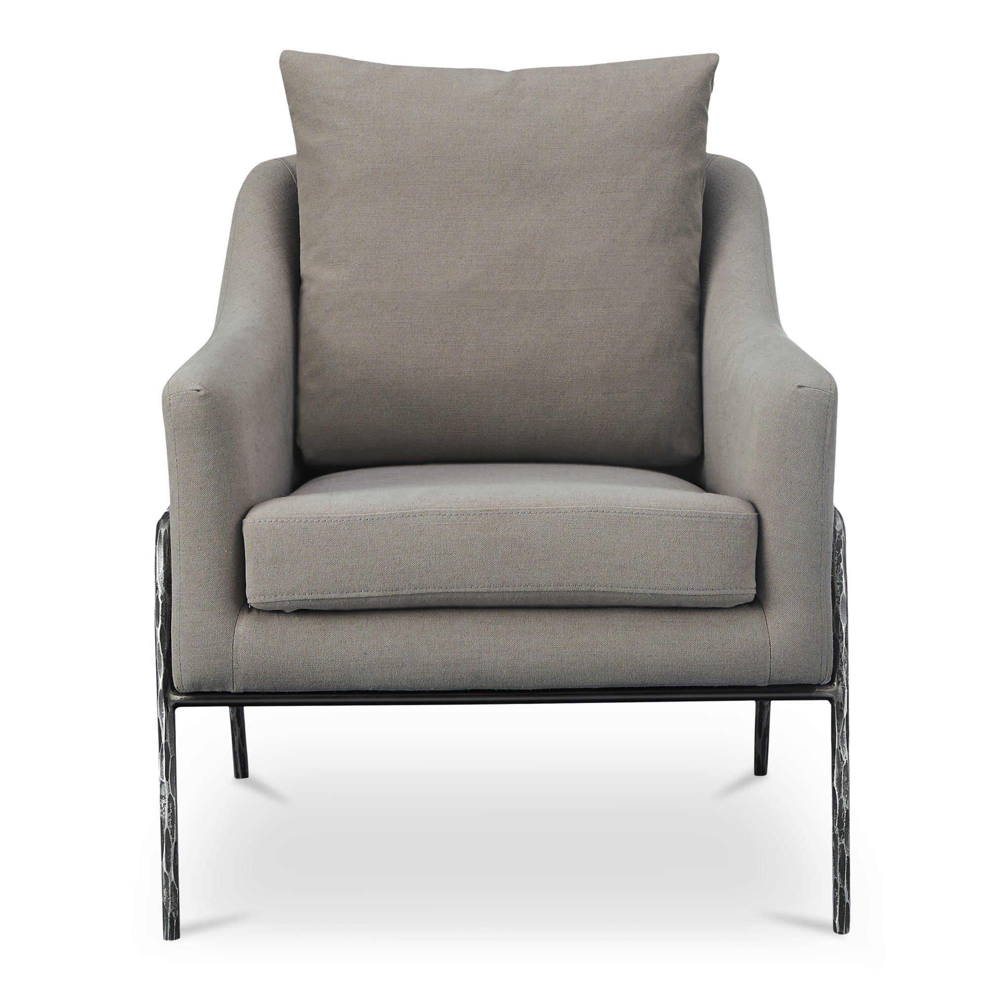 Archer Accent Chair Linen Blend | Grey