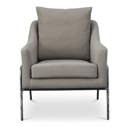 Archer Accent Chair Linen Blend | Grey