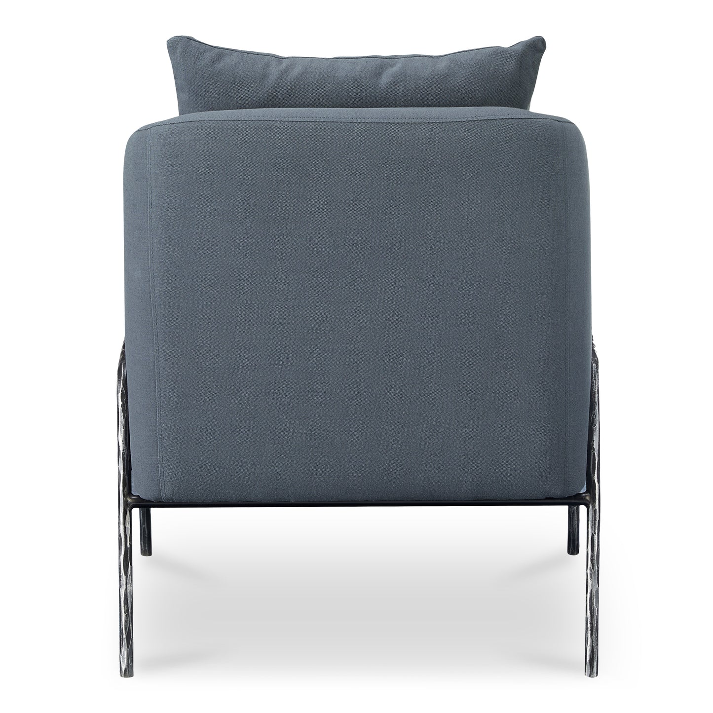 Archer Accent Chair Slate Blue Linen Blend by Moe's Home