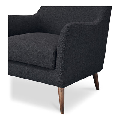 Fisher Armchair Wool Blend Charcoal by Moe's Home