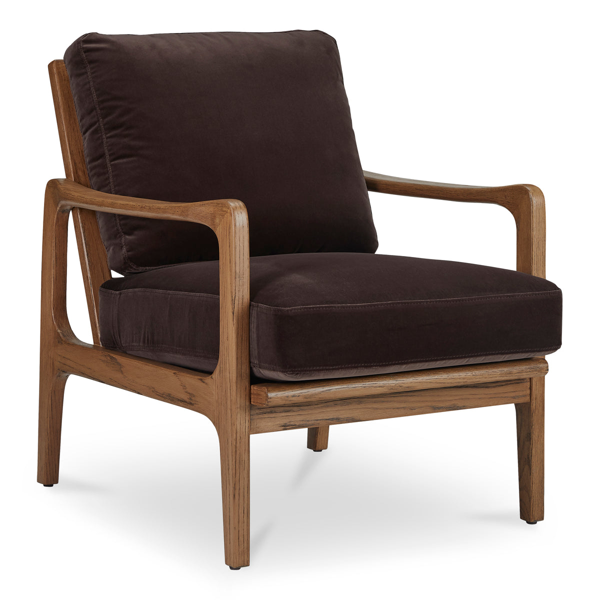 Fearne Accent Chair Dark Brown by Moe's Home