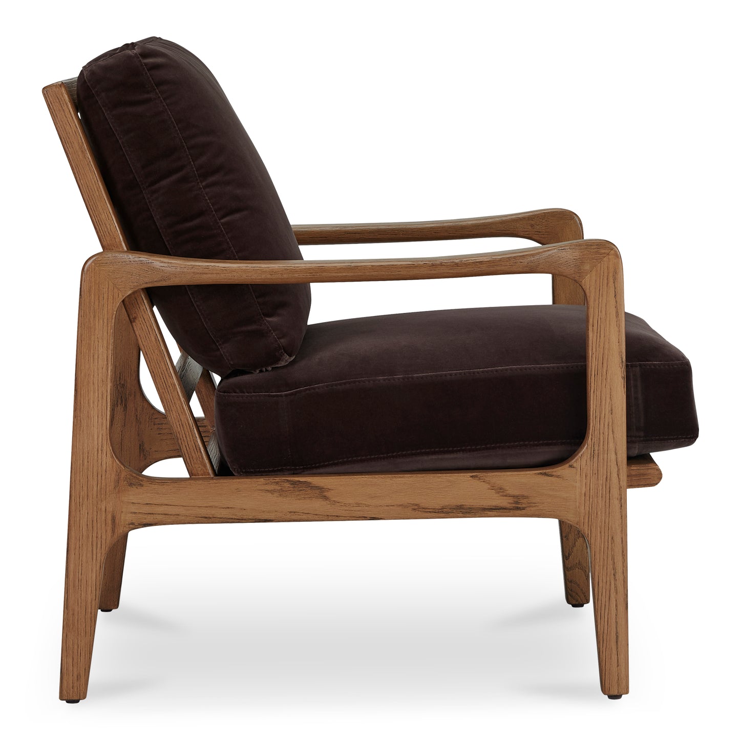 Fearne Accent Chair Dark Brown by Moe's Home
