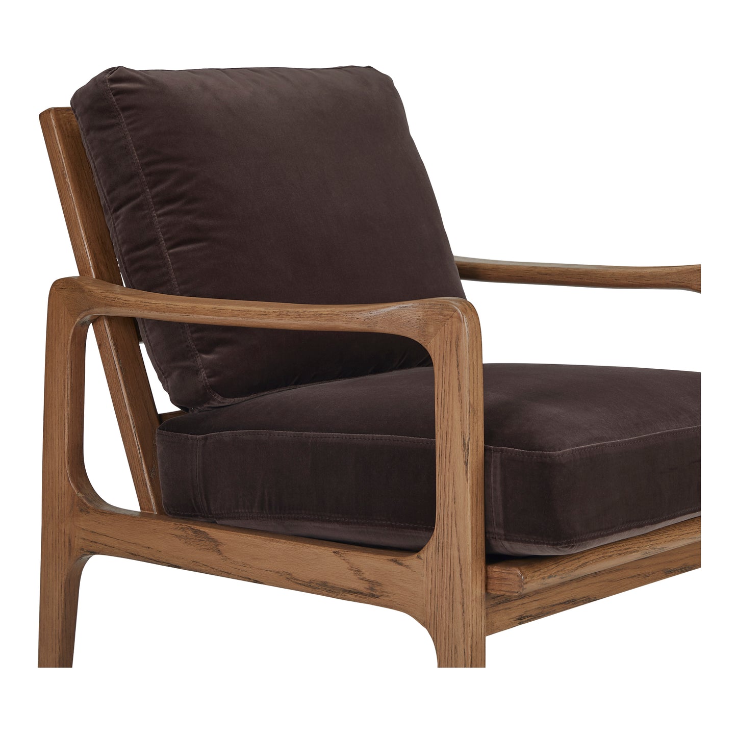 Fearne Accent Chair Dark Brown by Moe's Home