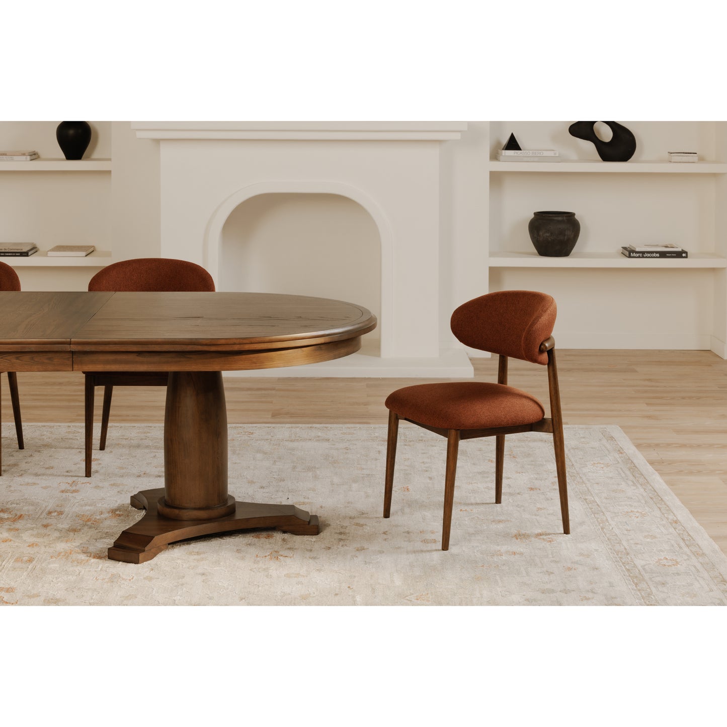 Ellie Dining Chair Rust by Moe's Home