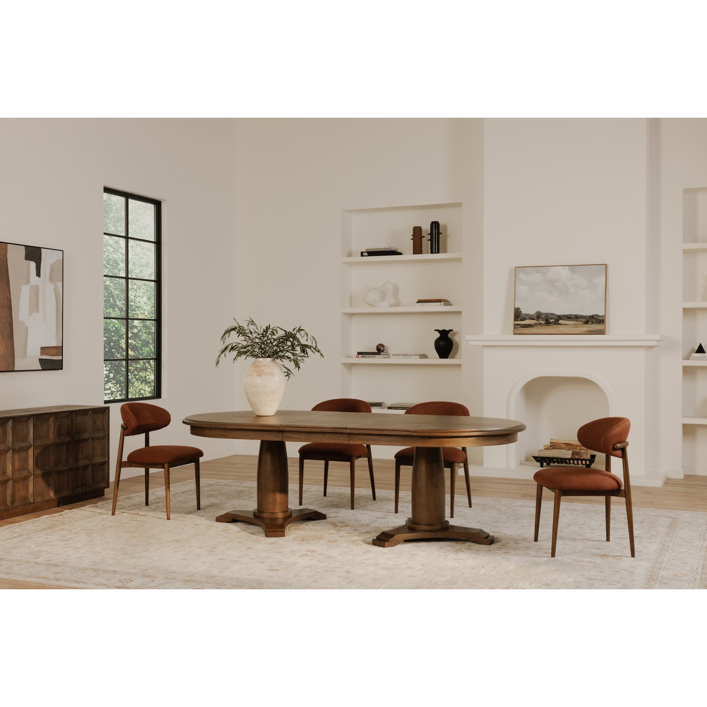 Ellie Dining Chair Rust by Moe's Home