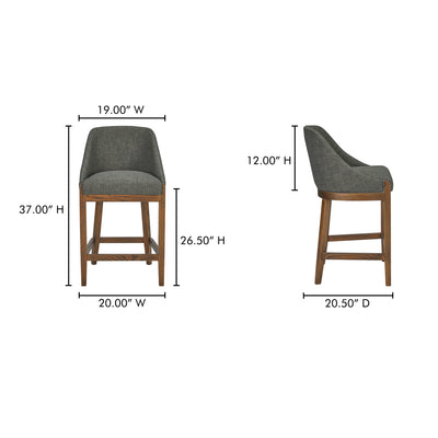 Edward Counter Stool Heather Green by Moe's Home