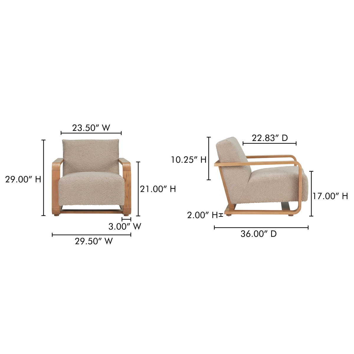 Eckersley Lounge Chair by Moe's Home