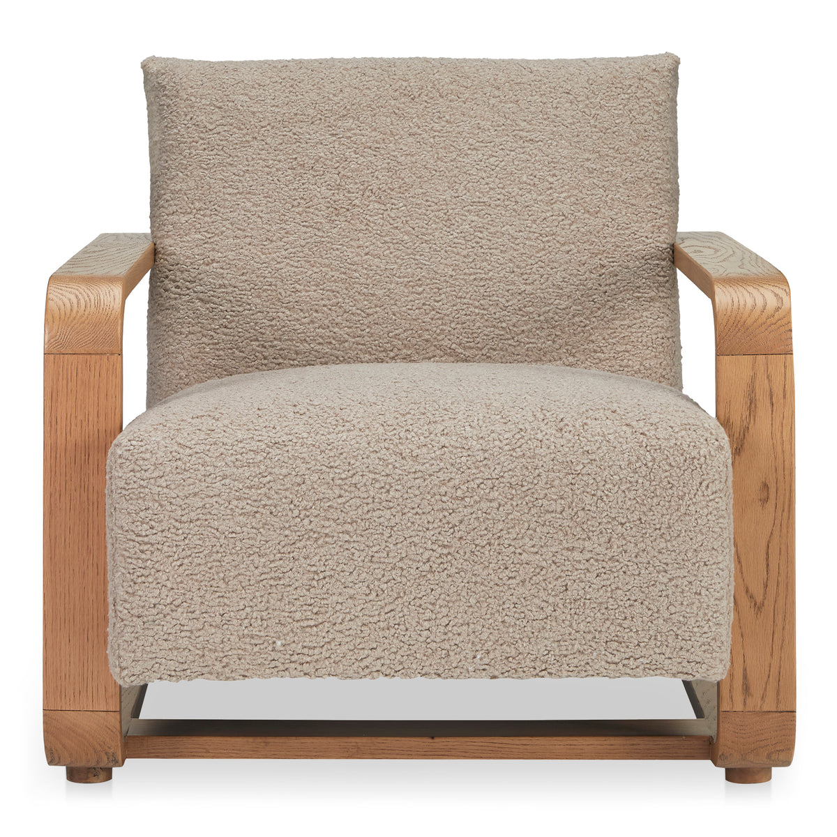 Eckersley Lounge Chair Beige Faux Shearling | Beige