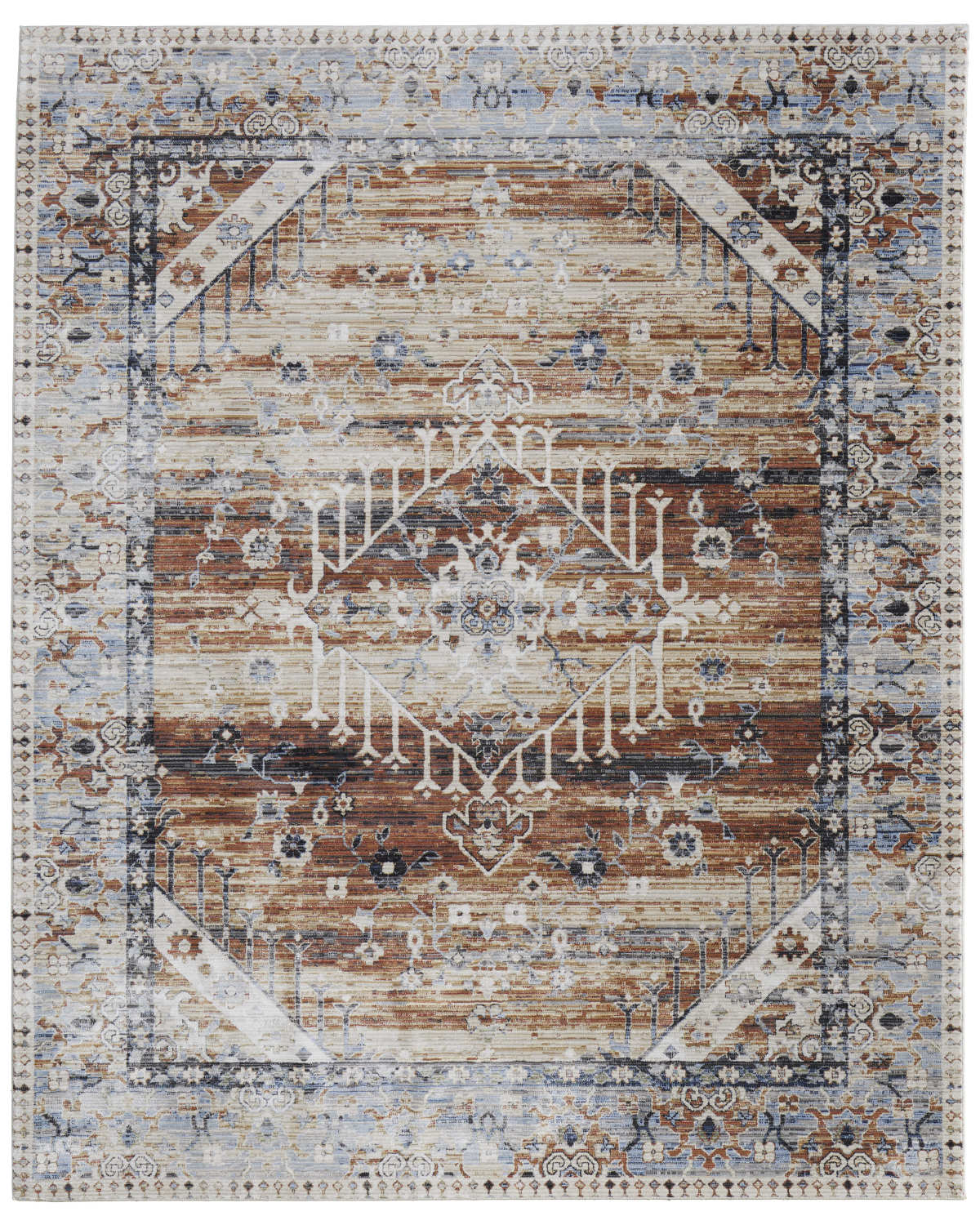 Melrose 39NZF Ivory/Rust Rug by Feizy