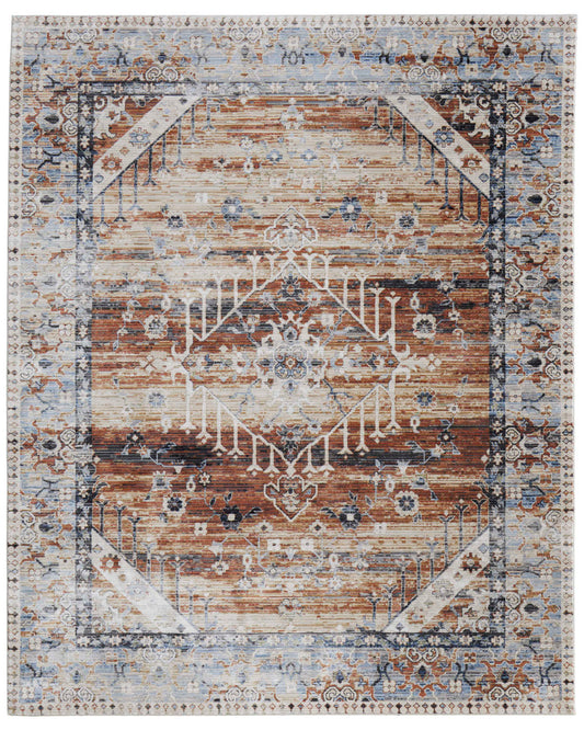 Melrose 39NZF Ivory/Rust Rug by Feizy