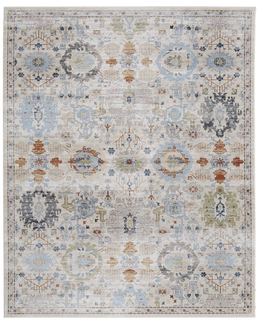 Melrose 39P5F Beige/Multi Rug by Feizy