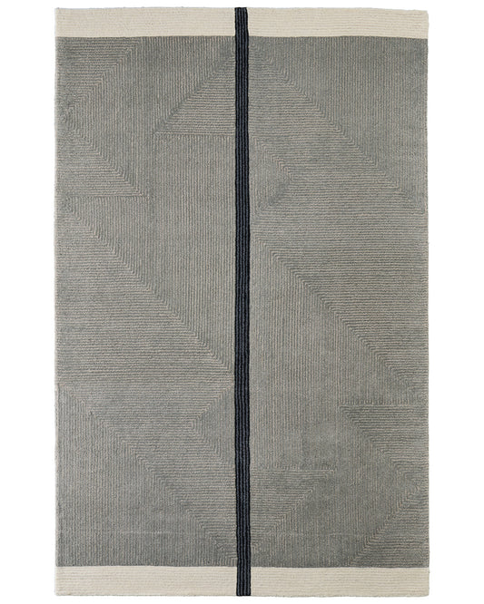 Maguire 8904F Gray/Black Rug by Feizy