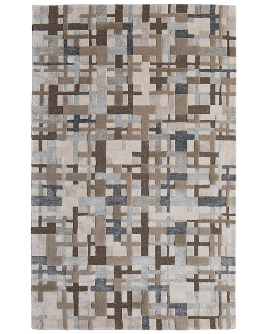 Maridian 8A73F Blue/Beige Rug by Feizy