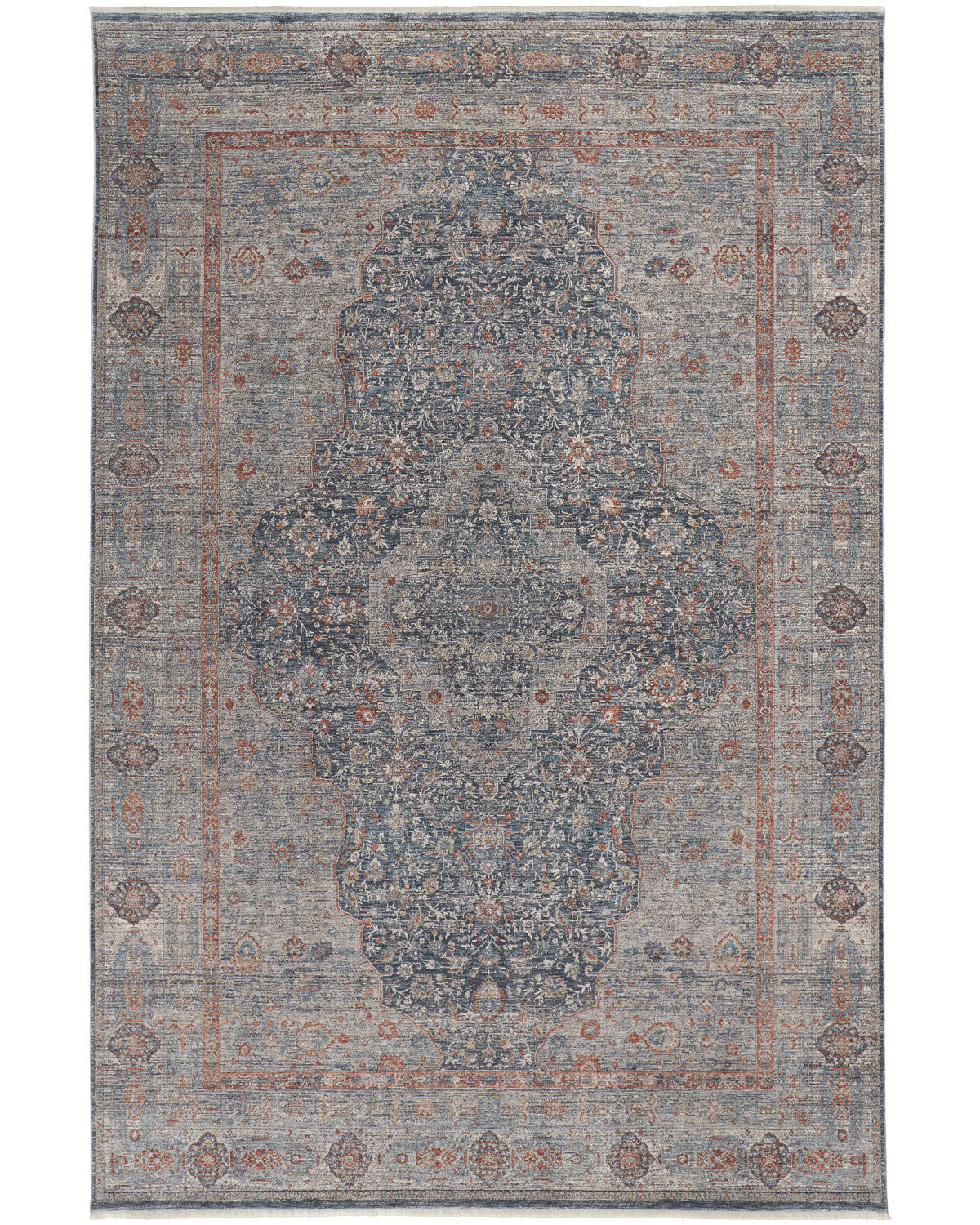 Marquette 3778F Blue Rug by Feizy