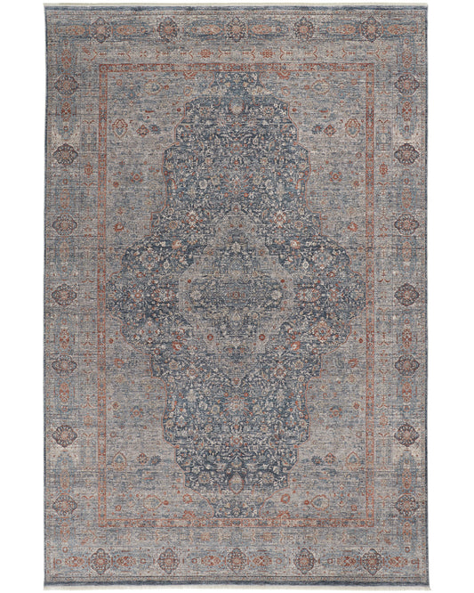 Marquette 3778F Blue Rug by Feizy