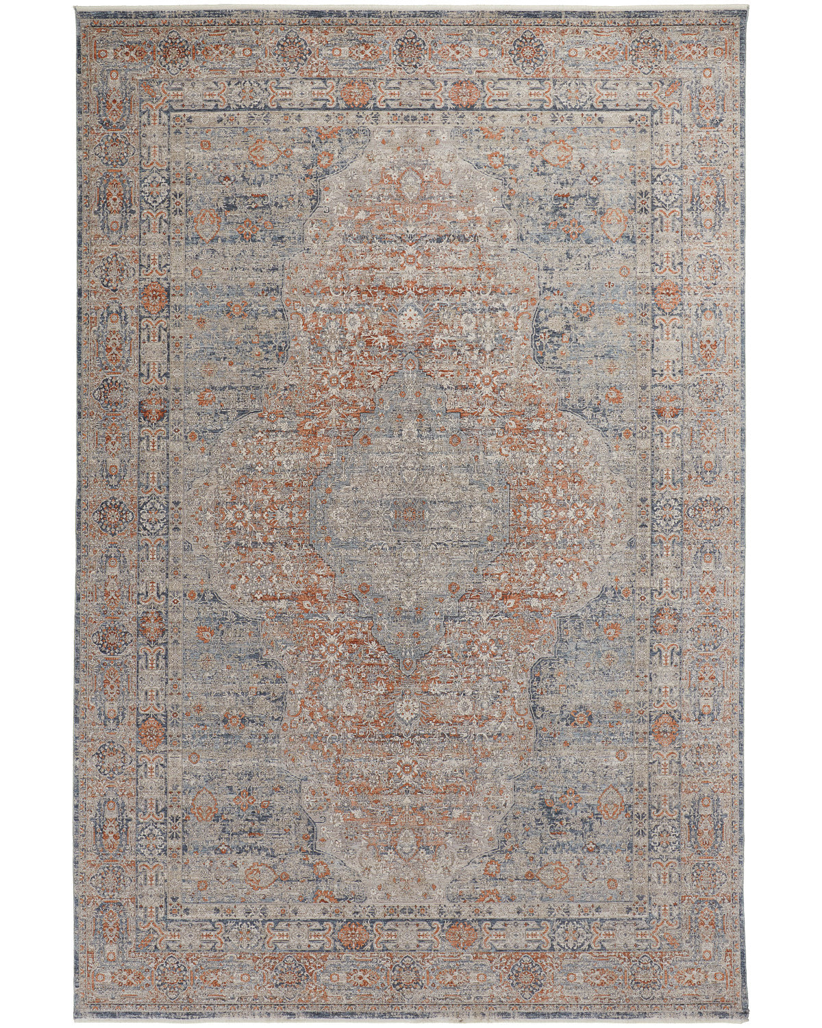 Marquette 3778F Blue Rug by Feizy