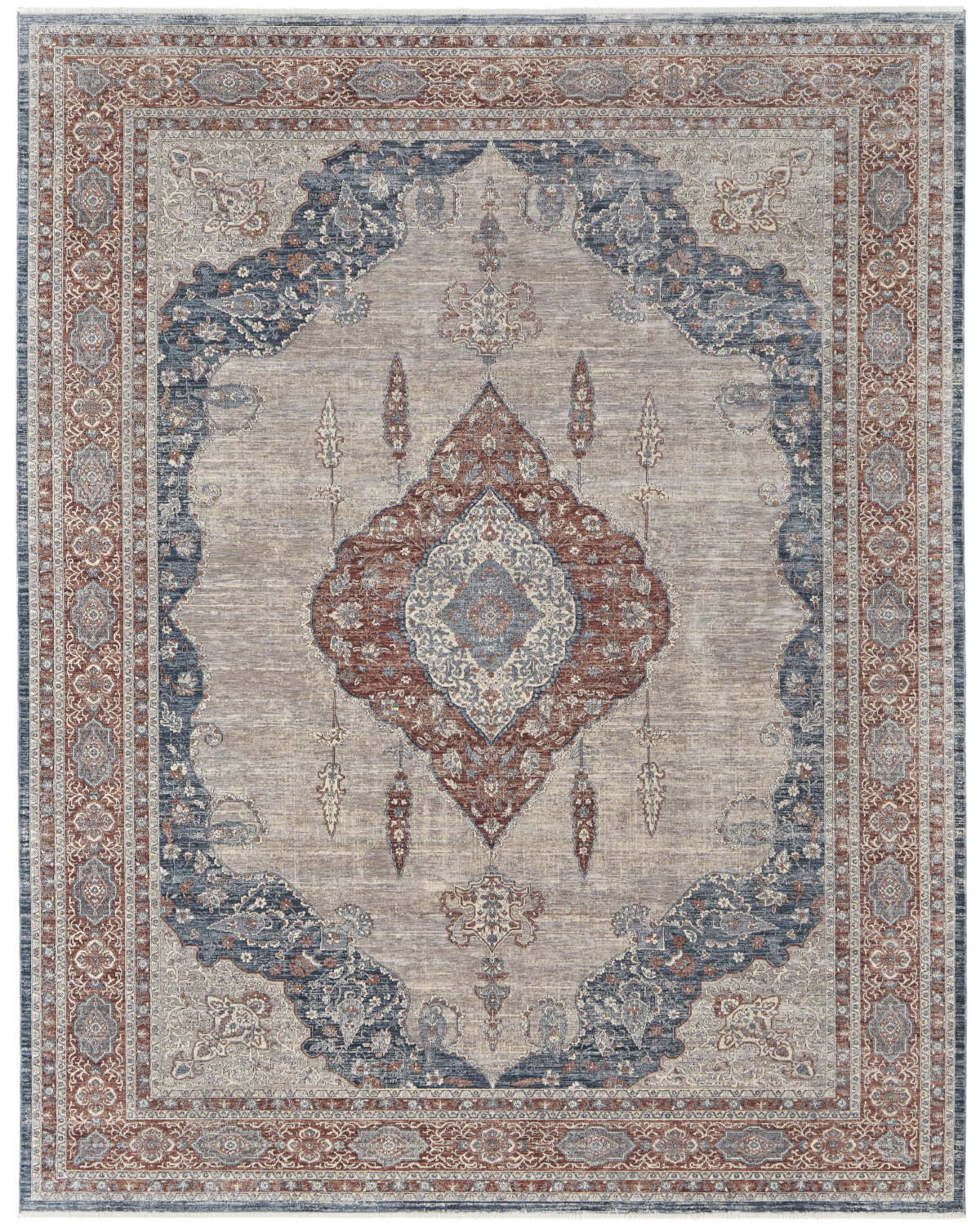 Marquette 39GRF Gray/Multi Rug by Feizy