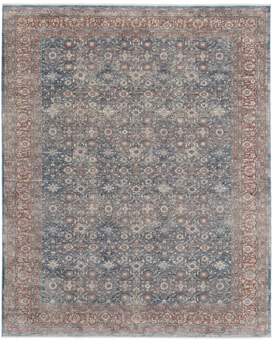Marquette 39GTF Blue/Rust Rug by Feizy