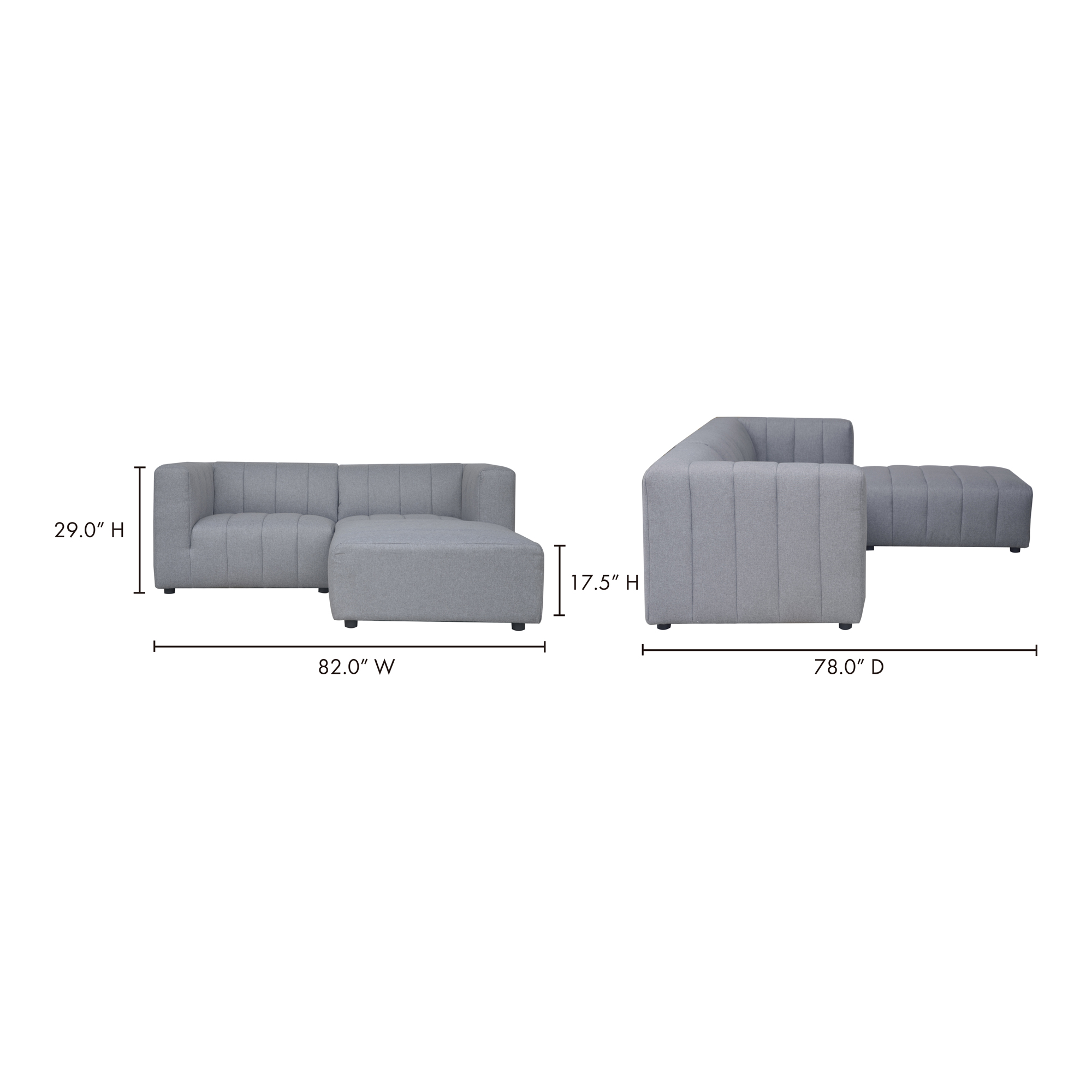 Lyric Nook Modular Sectional Grey