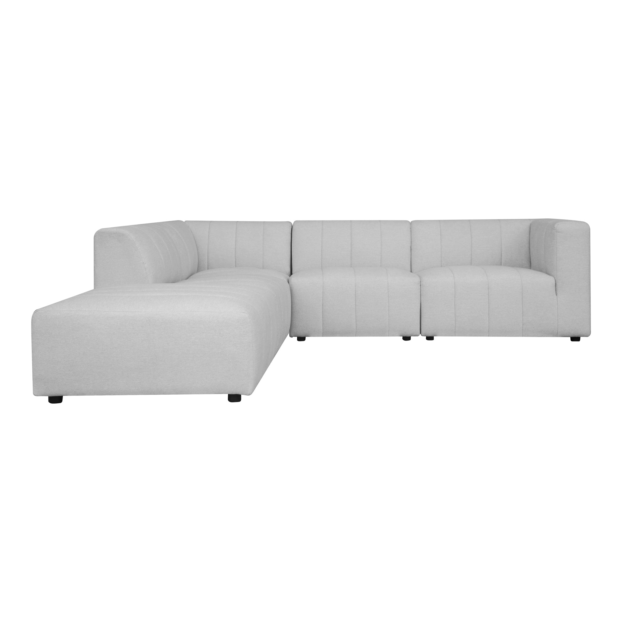 Lyric Dream Modular Sectional Left Oatmeal Beige | Beige