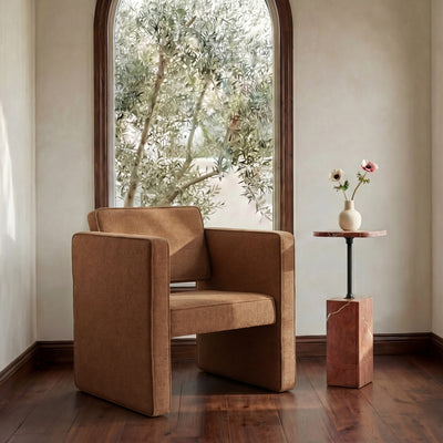 Harris Accent Chair Black And Beige Weave by Moe's Home