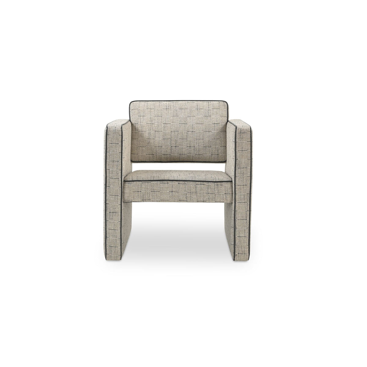 Harris Accent Chair Black And Beige Weave by Moe's Home