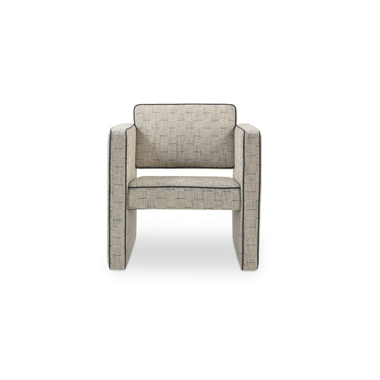 Harris Accent Chair Black And Beige Weave by Moe's Home