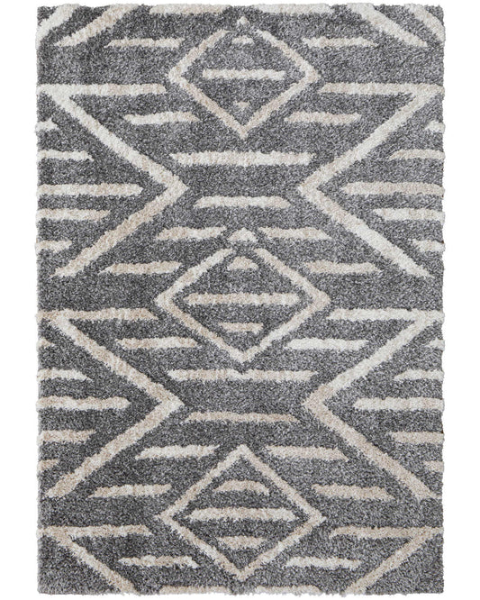 Mynka 39IBF Gray Rug by Feizy