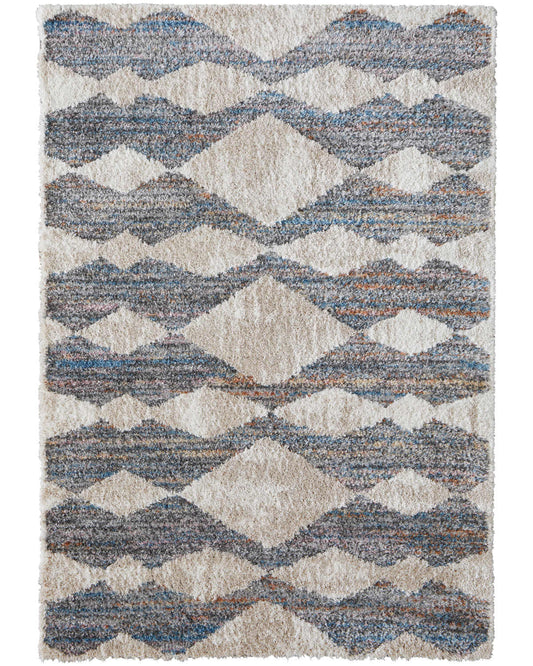Mynka 39IFF Blue/Gray Rug by Feizy