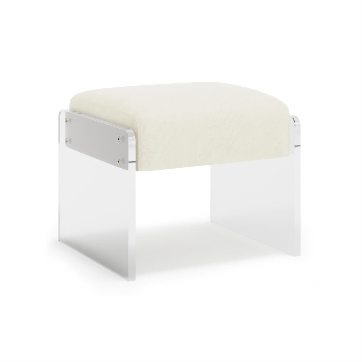 Jasper Leather Ottoman by Bernhardt