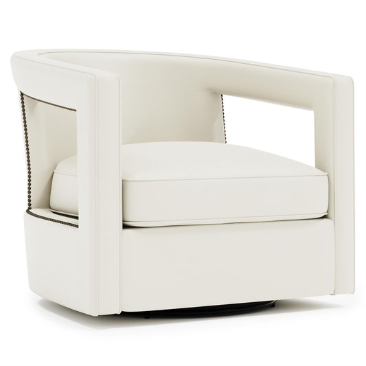 Alana Leather Swivel Chair (N1118SL) by Bernhardt