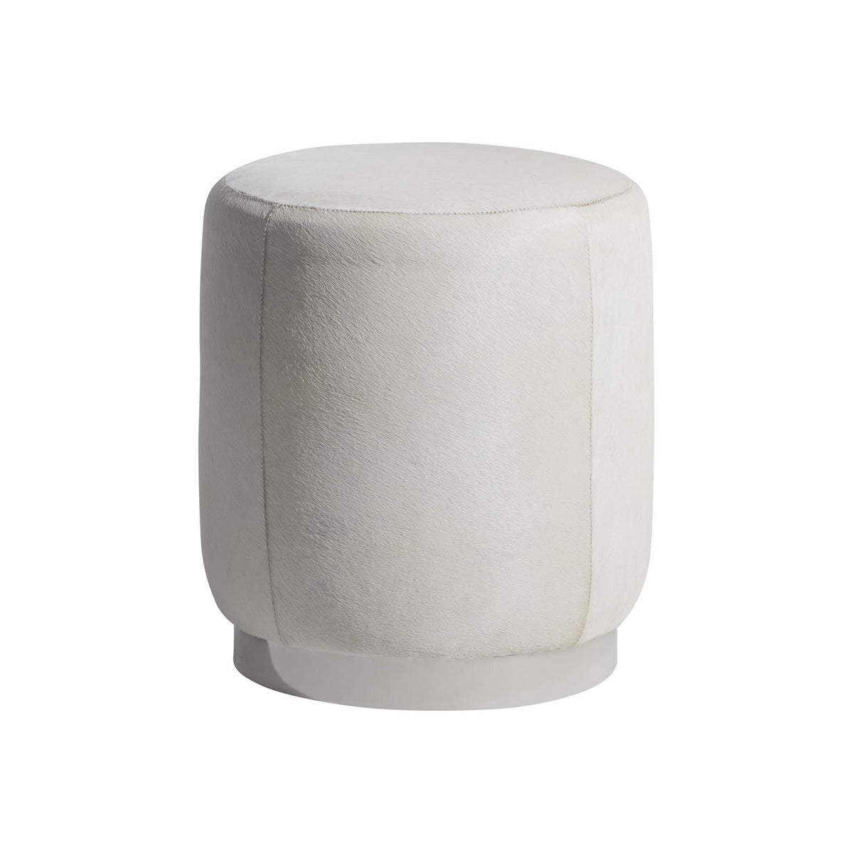 Ash Leather Ottoman by Bernhardt