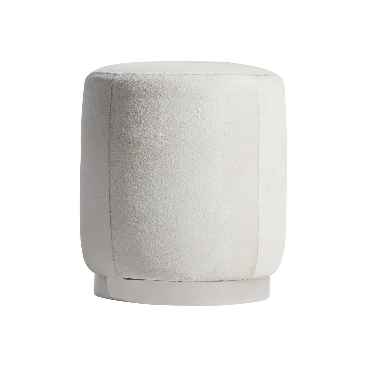 Ash Leather Ottoman by Bernhardt