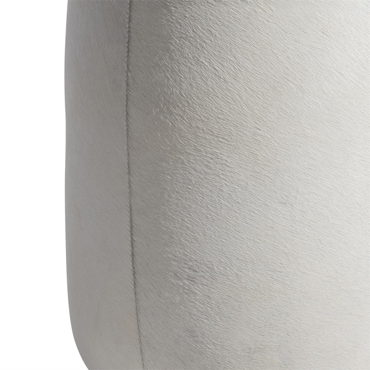 Ash Leather Ottoman by Bernhardt
