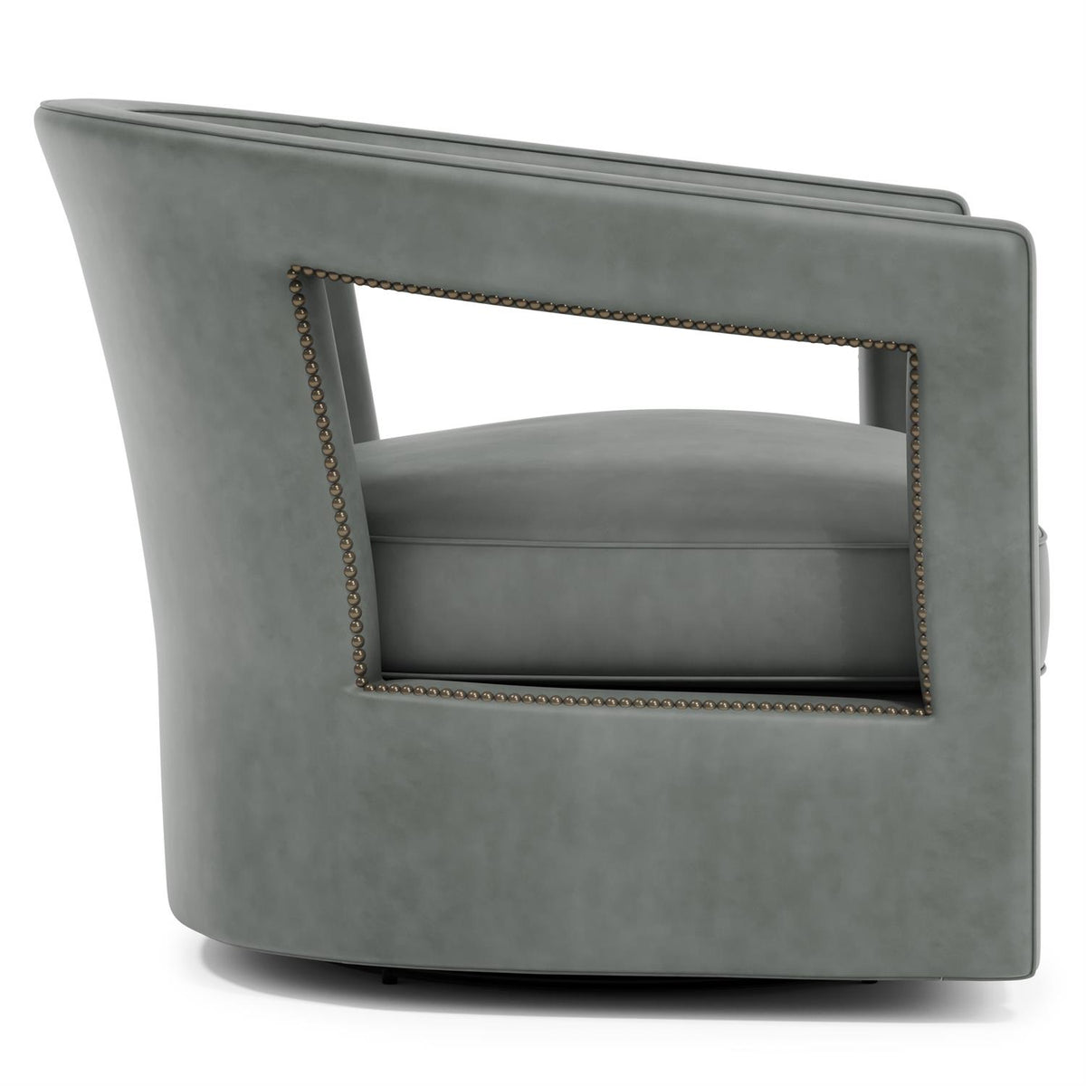 Alana Leather Swivel Chair (N18SLQ) by Bernhardt