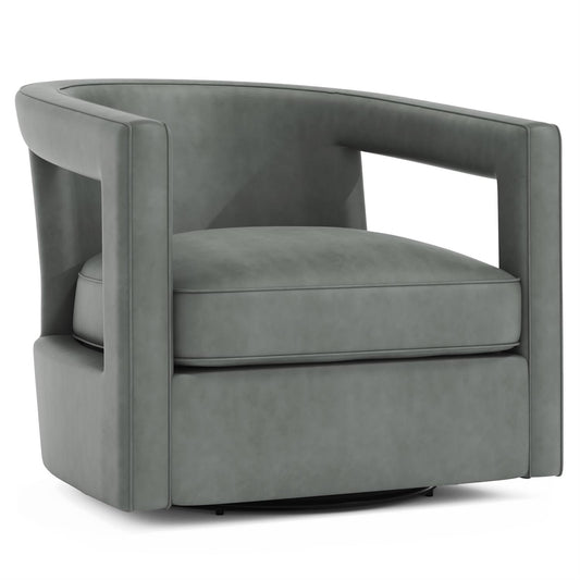 Alana Leather Swivel Chair (N18SLXQ) by Bernhardt