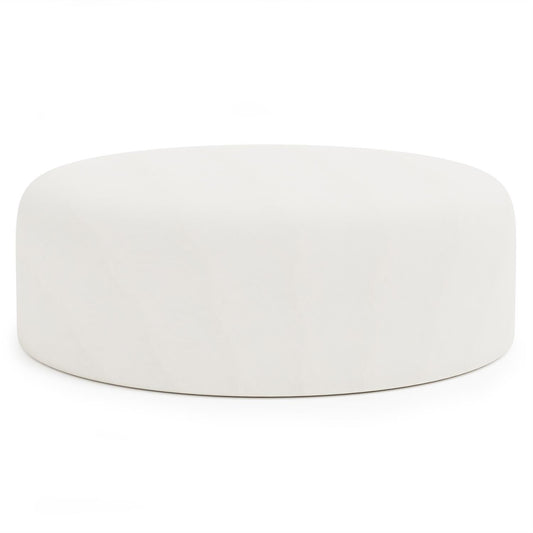 Tyre Leather Ottoman by Bernhardt