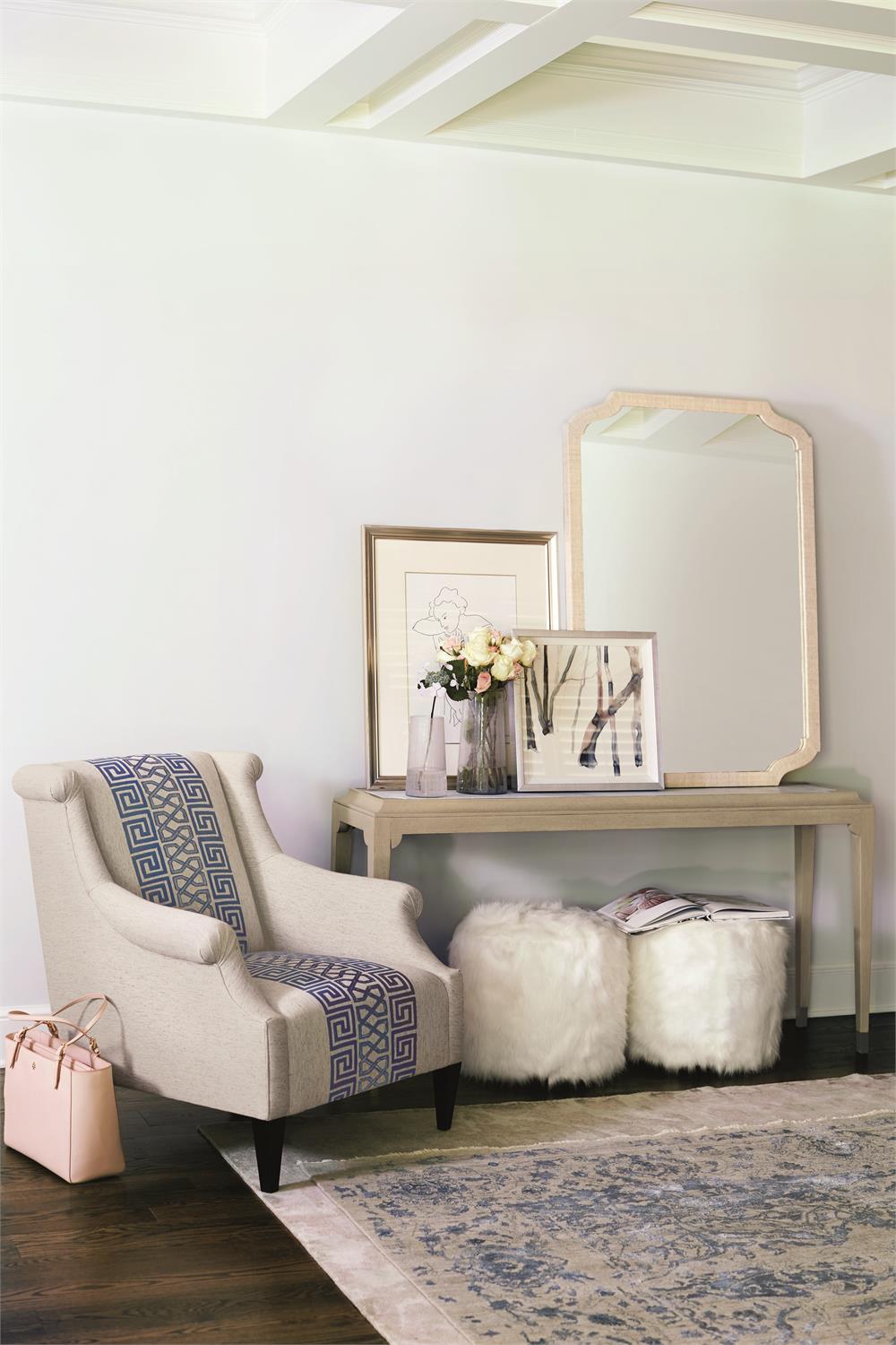 Pisa Fabric Ottoman by Bernhardt
