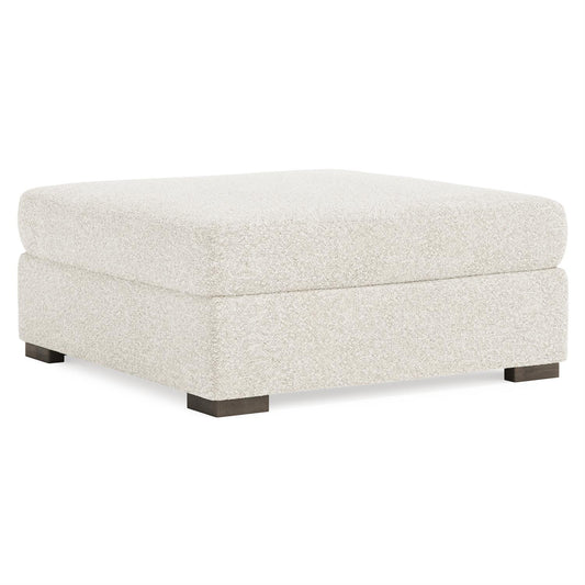 Helena Fabric Bumper Ottoman Wood Foot by Bernhardt