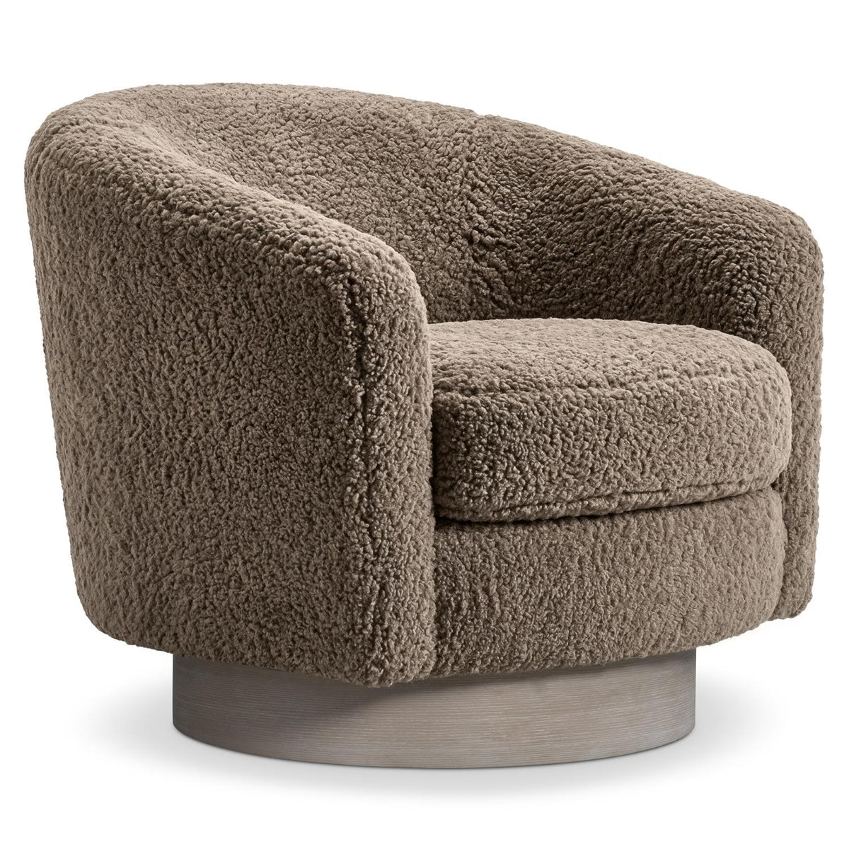 Camino Shearling Swivel Chair (N5712SV) by Bernhardt