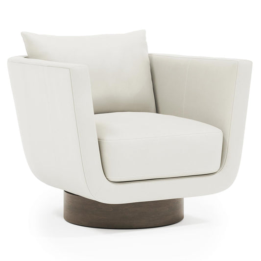 Gemma Leather Swivel Chair by Bernhardt