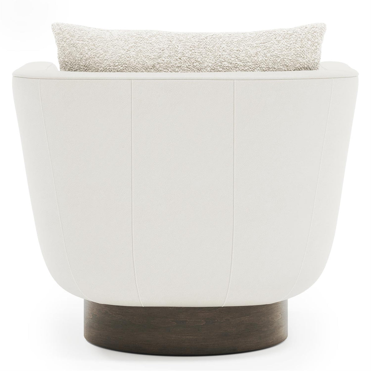 Gemma Leather-Fabric Swivel Chair by Bernhardt