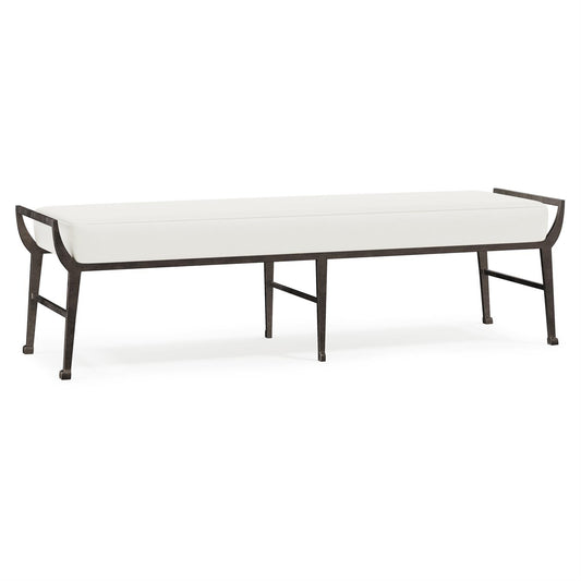 Mansfield Leather Bench by Bernhardt