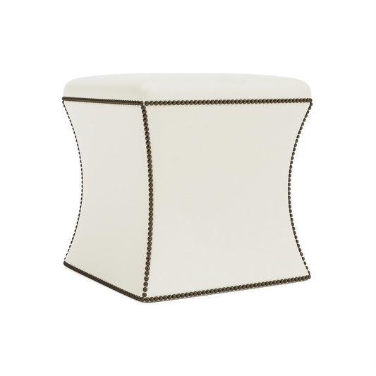 Roscoe Leather Ottoman by Bernhardt