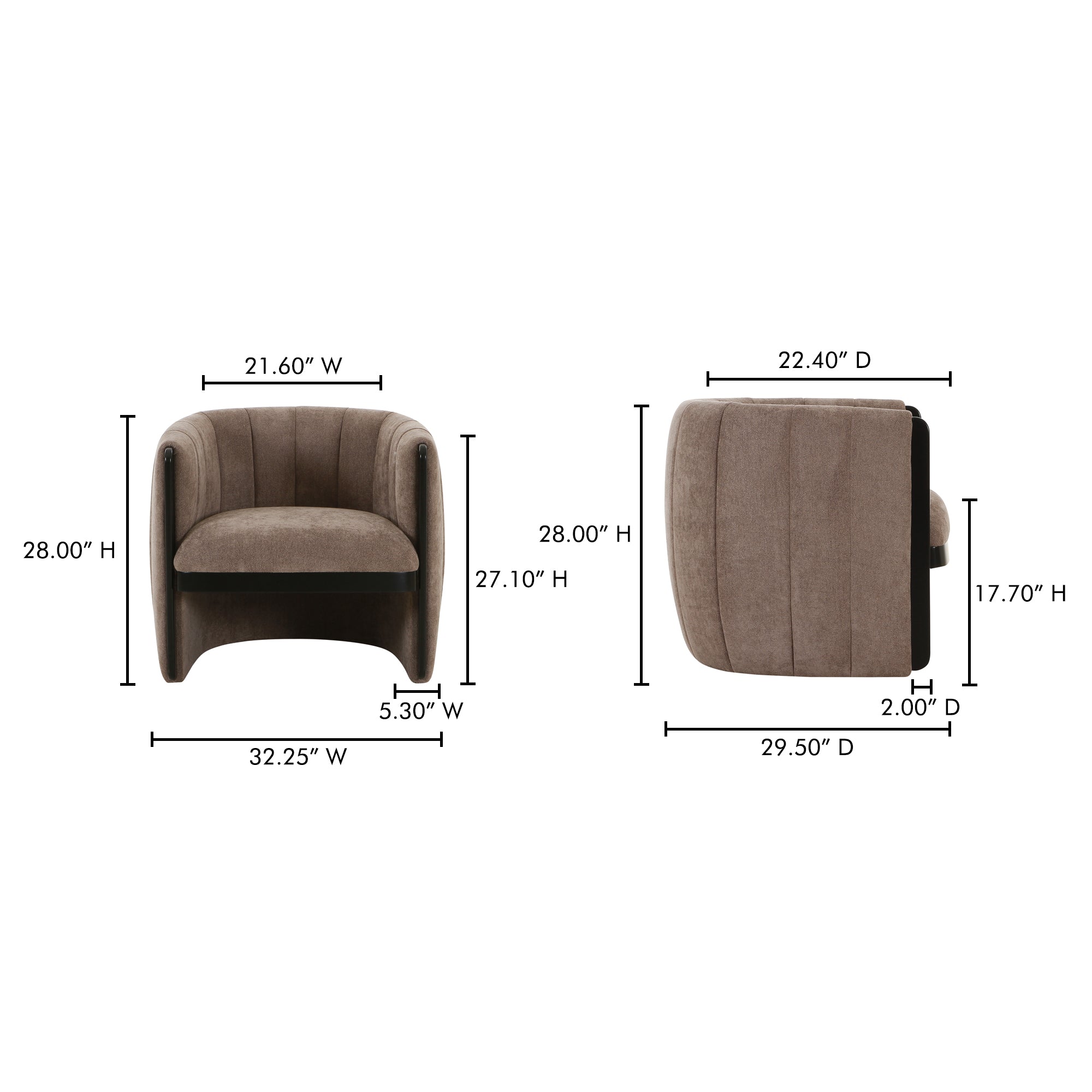 Francis Accent Chair Taupe